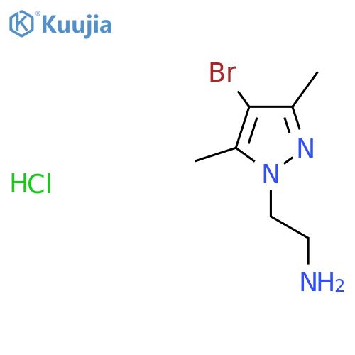 2-(4-Bromo-3,5-dimethyl-1H-pyrazol-1-yl)ethylamine Hydrochloride structure