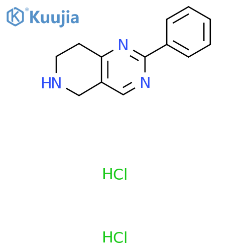 2-Phenyl-5,6,7,8-tetrahydropyrido[4,3-d]pyrimidine dihydrochloride structure