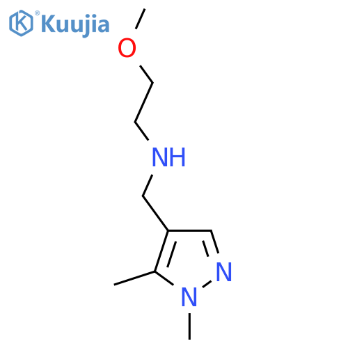 [(1,5-Dimethyl-1H-pyrazol-4-yl)methyl](2-methoxyethyl)amine structure