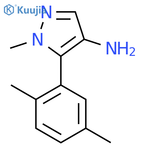 5-(2,5-dimethylphenyl)-1-methyl-1H-pyrazol-4-amine structure