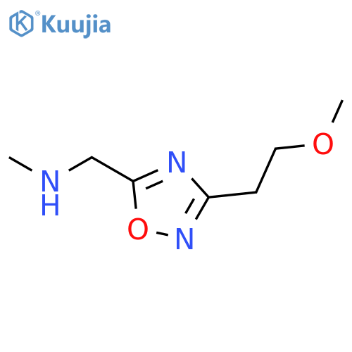 {[3-(2-methoxyethyl)-1,2,4-oxadiazol-5-yl]methyl}(methyl)amine structure