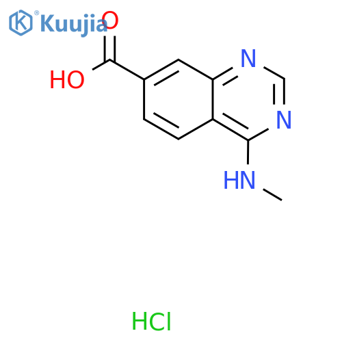 4-(Methylamino)quinazoline-7-carboxylic acid hydrochloride structure