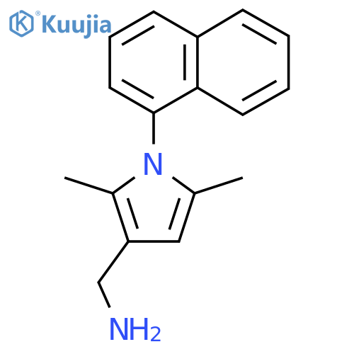 {[2,5-dimethyl-1-(1-naphthyl)-1H-pyrrol-3-yl]methyl}amine structure