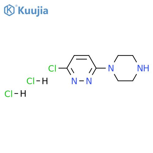 3-chloro-6-(piperazin-1-yl)pyridazine dihydrochloride structure