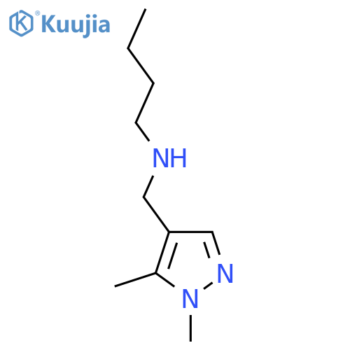 Butyl[(1,5-dimethyl-1H-pyrazol-4-yl)methyl]amine structure