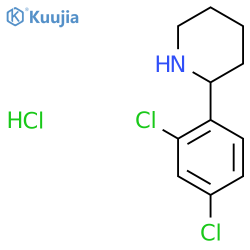 2-(2,4-Dichlorophenyl)piperidine hydrochloride structure