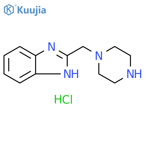 2-(piperazin-1-ylmethyl)-1H-benzimidazole;dihydrochloride structure