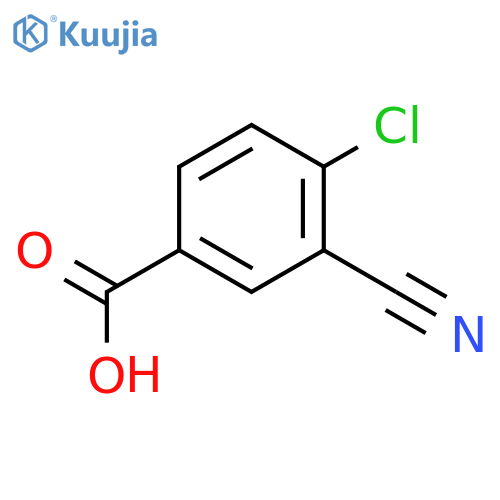 4-Chloro-3-cyanobenzoic acid structure