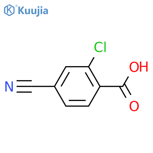 2-Chloro-4-cyanobenzoic acid structure
