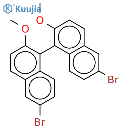1,1'-Binaphthalene, 6,6'-dibromo-2,2'-dimethoxy-, (1R)- structure