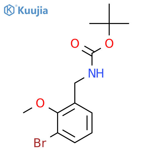 tert-butyl N-(3-bromo-2-methoxyphenyl)methylcarbamate structure