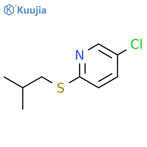 Pyridine, 5-chloro-2-[(2-methylpropyl)thio]- structure