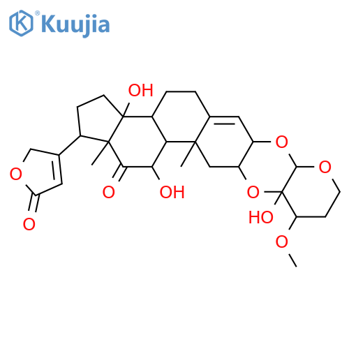 Carda-4,20(22)-dienolide,11,14-dihydroxy-12-oxo-2,3-[[(2S,3S,4R)-tetrahydro-3-hydroxy-4-methoxy-2H-pyran-3,2-diyl]bis(oxy)]-,(2a,3b,11a)- (9CI) structure