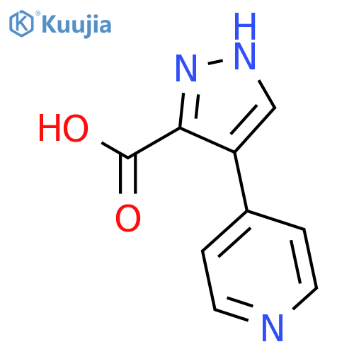 4-(Pyridin-4-yl)-1H-pyrazole-3-carboxylic acid structure