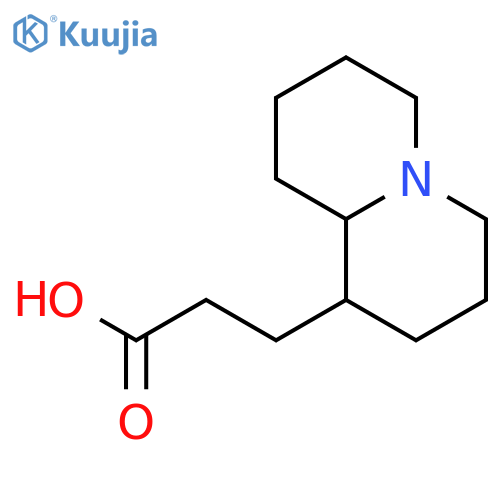 3-((1S,9aR)-Octahydro-1H-quinolizin-1-yl)propanoic acid structure