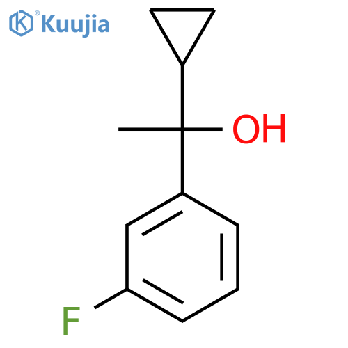 1-(3-Fluorophenyl)-1-cyclopropyl ethanol structure