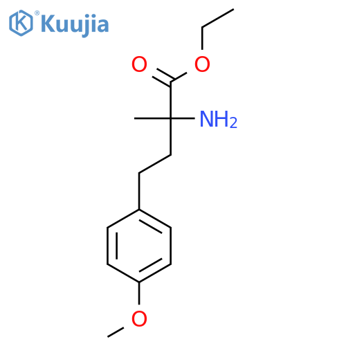 ethyl 2-amino-4-(4-methoxyphenyl)-2-methylbutanoate structure