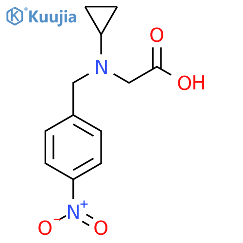 [Cyclopropyl-(4-nitro-benzyl)-amino]-acetic acid structure