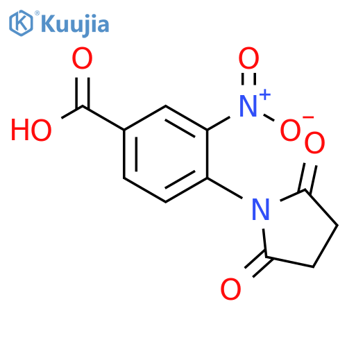 4-(2,5-dioxopyrrolidin-1-yl)-3-nitrobenzoic acid structure