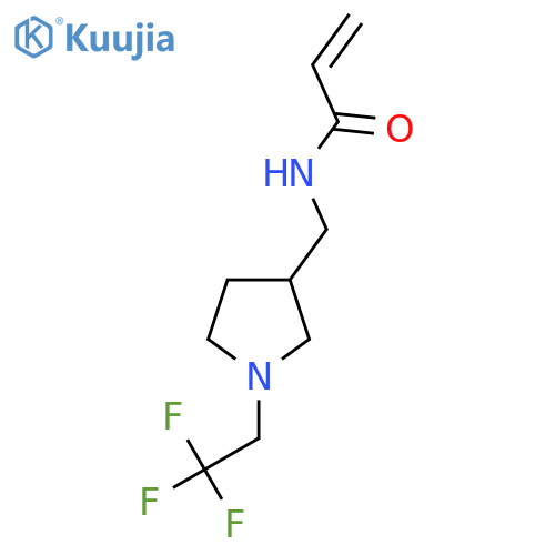 N-{1-(2,2,2-trifluoroethyl)pyrrolidin-3-ylmethyl}prop-2-enamide structure