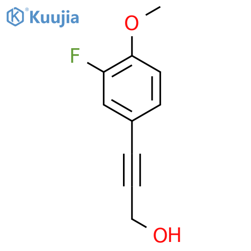 3-(3-fluoro-4-methoxyphenyl)prop-2-yn-1-ol structure