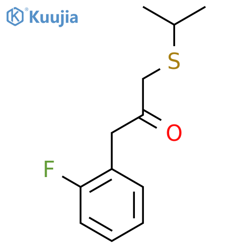 1-(2-Fluorophenyl)-3-(isopropylthio)propan-2-one structure