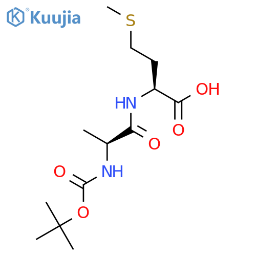 L-Methionine,N-[N-[(1,1-dimethylethoxy)carbonyl]-L-alanyl]- (9CI) structure