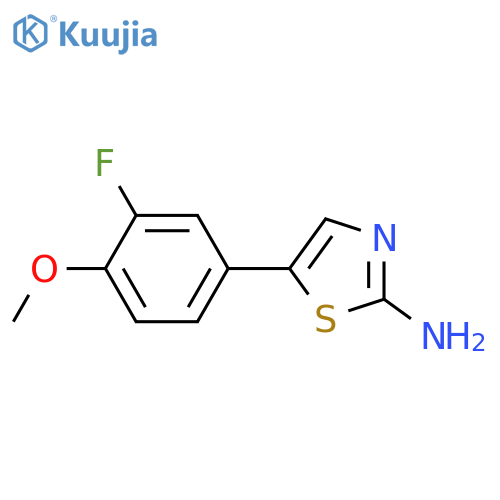 5-(3-Fluoro-4-methoxyphenyl)thiazol-2-amine structure