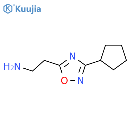 2-(3-Cyclopentyl-[1,2,4]oxadiazol-5-yl)-ethylamine structure