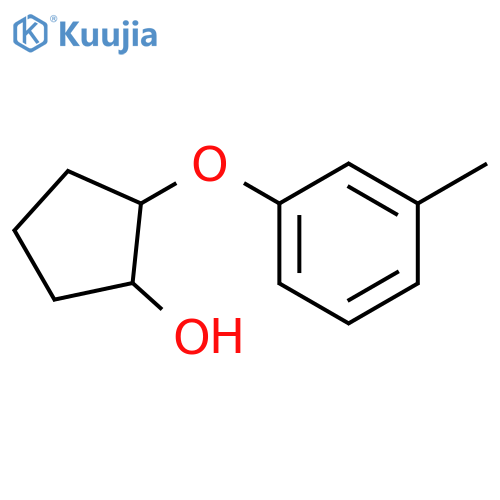 Cyclopentanol, 2-(3-methylphenoxy)- structure