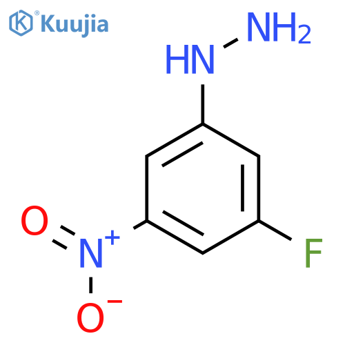 (3-fluoro-5-nitrophenyl)hydrazine structure