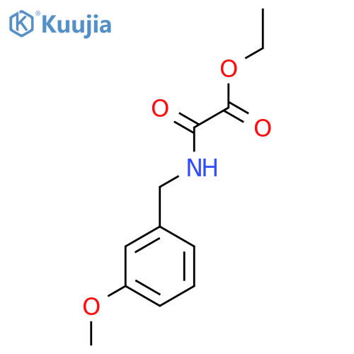 ethyl {[(3-methoxyphenyl)methyl]carbamoyl}formate structure