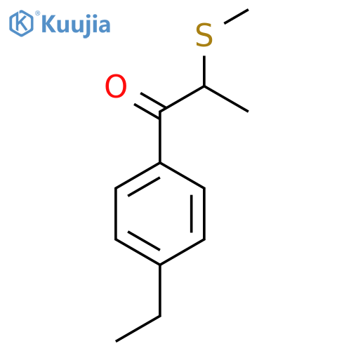 1-(4-Ethylphenyl)-2-(methylthio)propan-1-one structure