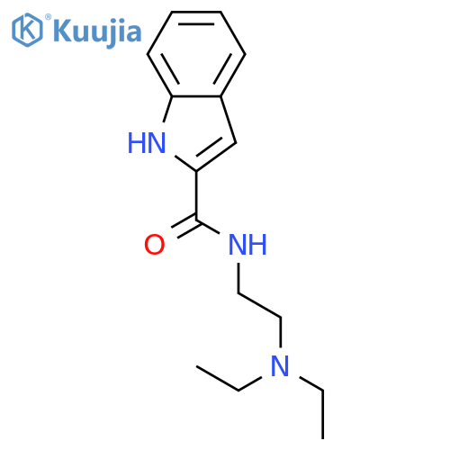 1H-Indole-2-carboxamide, N-[2-(diethylamino)ethyl]- structure