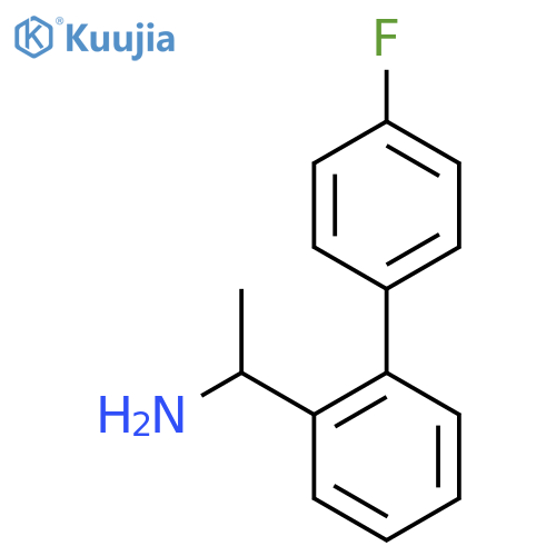 1-[2-(4-Fluorophenyl)phenyl]ethan-1-amine structure