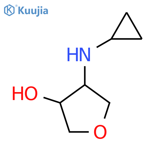 4-(cyclopropylamino)oxolan-3-ol structure