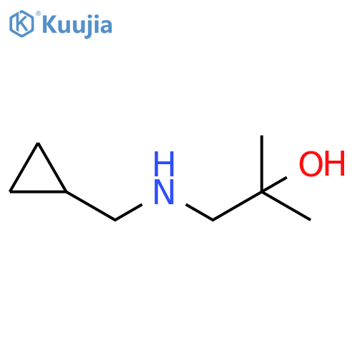 1-[(Cyclopropylmethyl)amino]-2-methylpropan-2-ol structure