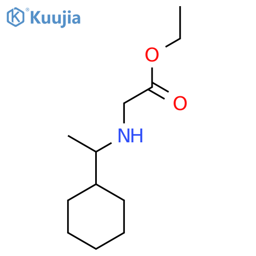 Ethyl 2-[(1-cyclohexylethyl)amino]acetate structure