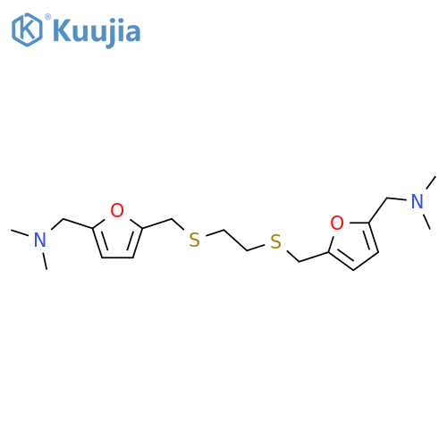 2-Furanmethanamine,5,5'-[1,2-ethanediylbis(thiomethylene)]bis[N,N-dimethyl- (9CI) structure