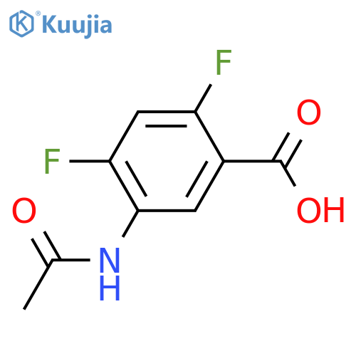 5-acetamido-2,4-difluorobenzoic acid structure