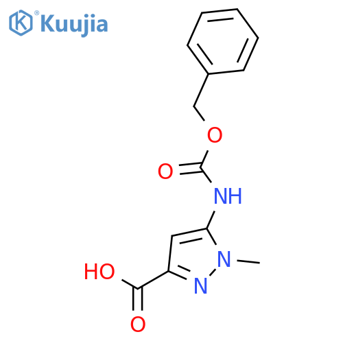 1H-Pyrazole-3-carboxylic acid,1-methyl-5-[[(phenylmethoxy)carbonyl]amino]- structure
