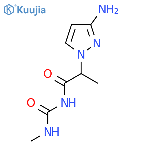 2-(3-Amino-1h-pyrazol-1-yl)-N-(methylcarbamoyl)propanamide structure