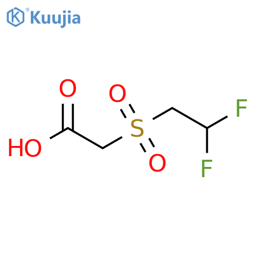 2-(2,2-Difluoroethanesulfonyl)acetic acid structure