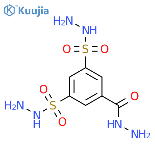 Benzoic acid, 3,5-bis(hydrazinosulfonyl)-, hydrazide structure