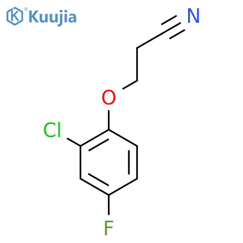 3-(2-Chloro-4-fluoro-phenoxy)propanenitrile structure