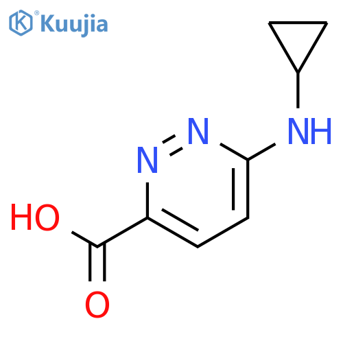 6-(Cyclopropylamino)pyridazine-3-carboxylic Acid structure