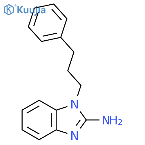 1-(3-Phenylpropyl)-1H-1,3-benzodiazol-2-amine structure