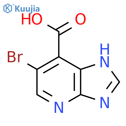 6-bromo-3H-Imidazo[4,5-b]pyridine-7-carboxylic acid structure