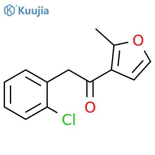 2-(2-chlorophenyl)-1-(2-methylfuran-3-yl)ethan-1-one structure