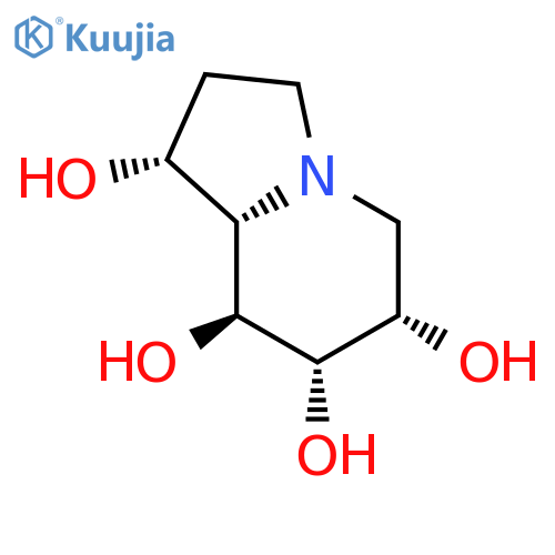 1,6,7,8-Indolizinetetrol,octahydro-, (1R,6S,7S,8S,8aS)- structure